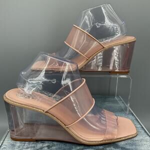 Transparent Wedge Sandals